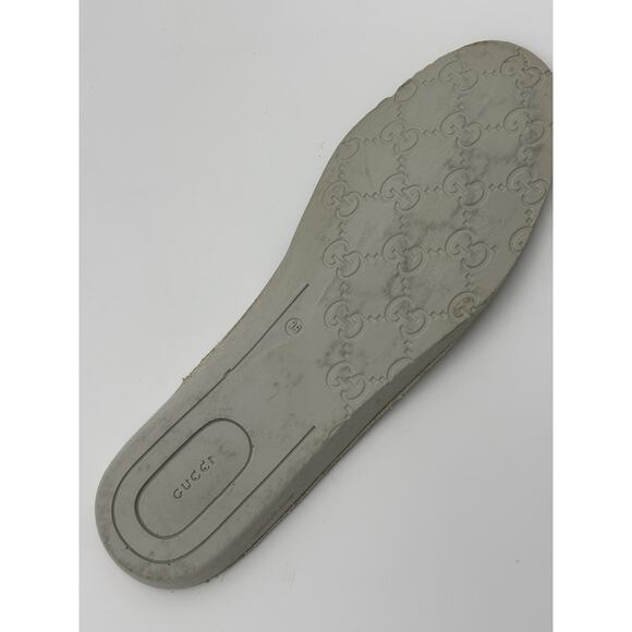 Gucci Ace GG Bee Shoes Supreme Sneakers Women’s Size 37.5 Web Stripe Brown Gold - Picture 12 of 16